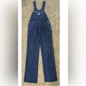 Lady Liberty American Vintage Carpenter Overalls Denim Size 32 X 32 Women's